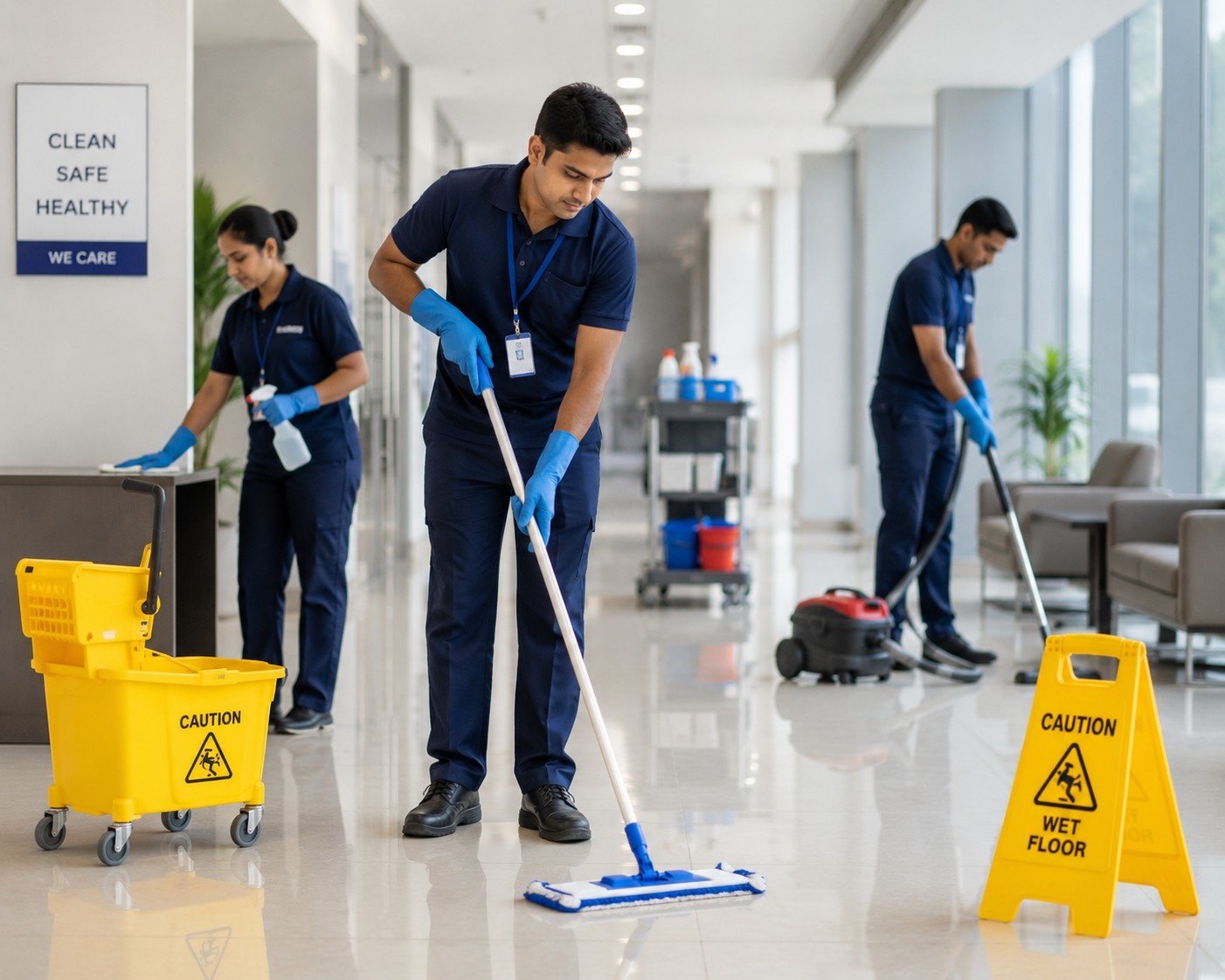 Commercial cleaning & janitorial services